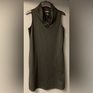 💛TODAY***$12***Alyn Paige NY black silk-feel modified mock turtle mini dress